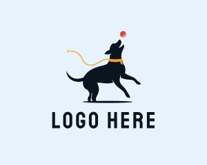 Pet Dog Ball Logo