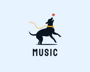 Pet Dog Ball Logo