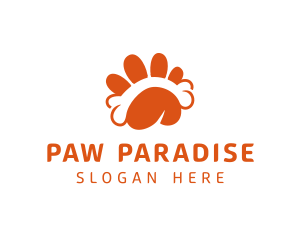 Dog Paw Bone logo design