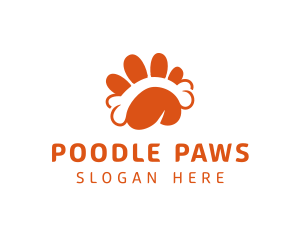 Dog Paw Bone logo design