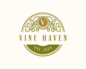 Elegant Garden Vine logo design