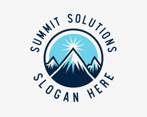 Travel Mountain Summit logo design