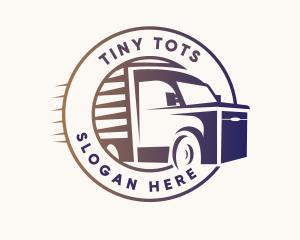 Fast Courier Trucking Logo