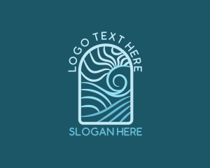 Surf - Sea Wave Resort logo design