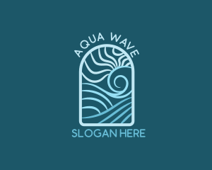 Sea Wave Resort logo design