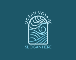 Sea Wave Resort logo design