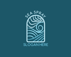 Sea Wave Resort logo design