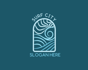 Sea Wave Resort logo design