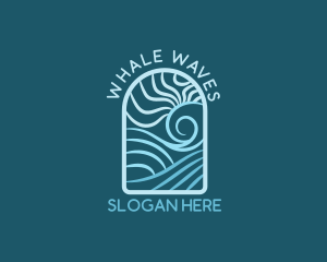 Sea Wave Resort logo design