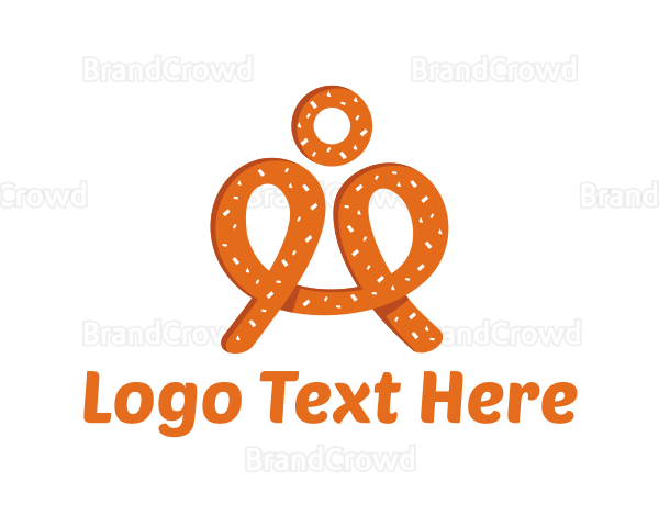 Pretzel Baker Human Logo