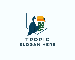 Tropical Toucan Bird logo design