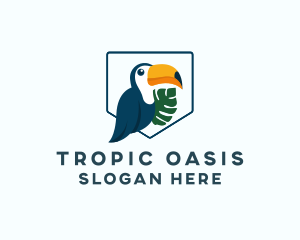 Tropical Toucan Bird logo design