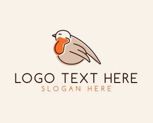 Tweet - Chubby Robin Bird logo design