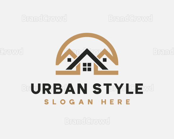 Roof Real Estate Residence Logo