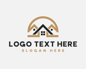 Roofing - Roof Real Estate Residence logo design