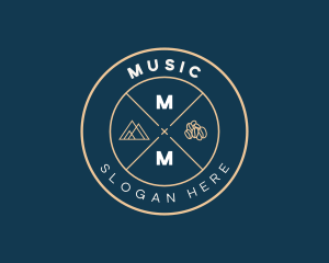 Simple - Minimalist Mountain Coffee Bean logo design