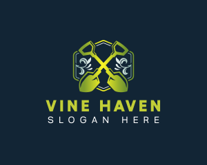 Shovel Planting Garden logo design