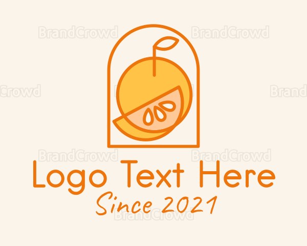 Orange Fruit Harvest Logo