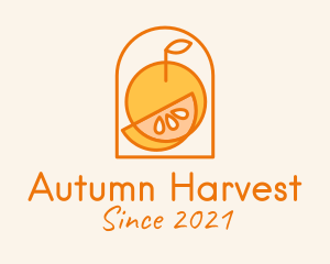Orange Fruit Harvest  logo design