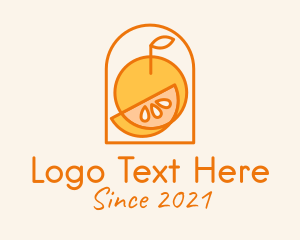 Harvest - Orange Fruit Harvest logo design