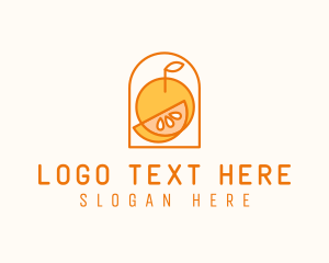 Orange Blossom - Citrus Orange Fruit logo design