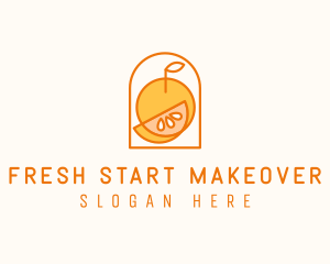 Citrus Orange Fruit logo design