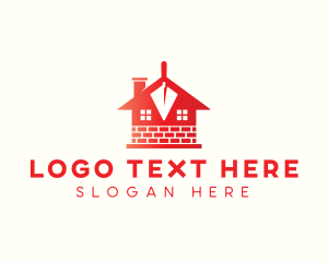 Trowel - Masonry Trowel Construction logo design