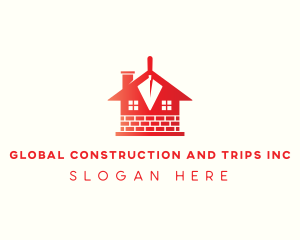 Masonry Trowel Construction logo design