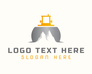 Dozer - Mountain Bulldozer Contractor logo design