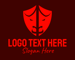 Ox - Red Bullfight Shield logo design