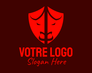 Safety - Red Bullfight Shield logo design