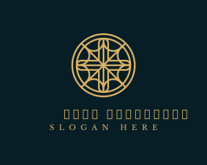Religious Cross Circle logo design