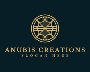 Religious Cross Circle logo design