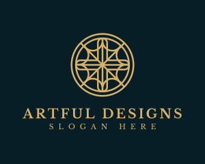 Religious Cross Circle logo design