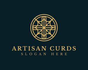 Religious Cross Circle logo design