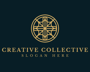 Religious Cross Circle logo design