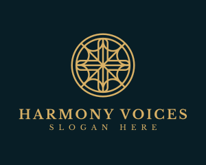 Choir - Religious Cross Circle logo design