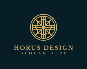 Religious Cross Circle logo design