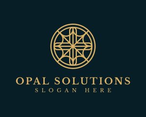 Religious Cross Circle logo design