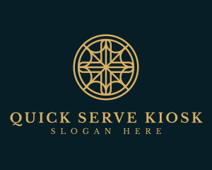 Religious Cross Circle logo design