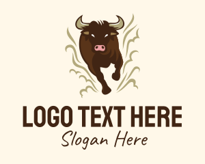 Matador - Fast Raging Bull logo design