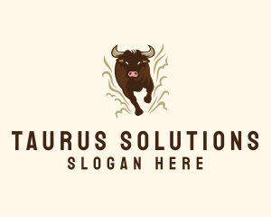 Taurus - Fast Bull Ox logo design