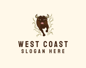 West - Fast Bull Ox logo design