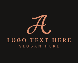 Handwritten - Beauty Cosmetics Letter A logo design