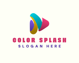 Colorful Media Player logo design