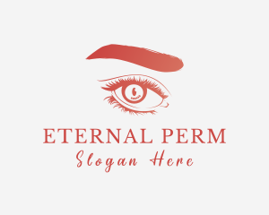 Perm - Beauty Eye Wellness logo design