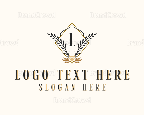 Floral Wedding Event Logo