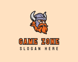 Gaming Viking Warrior logo design