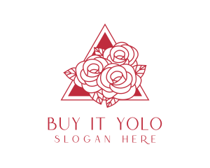 Red Roses Bouquet Logo