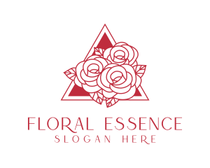 Bouquet - Red Roses Bouquet logo design